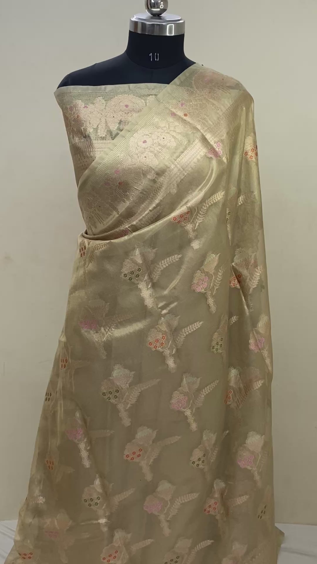 Golden Tissue Meena Banarasi Saree